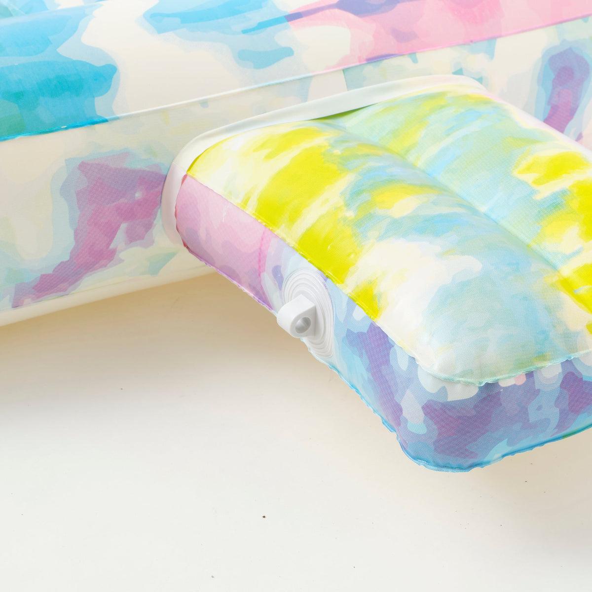 SunnyLife Luxe Lie-On Float, Ice Pop Tie Dye - shopnurseryrhymes