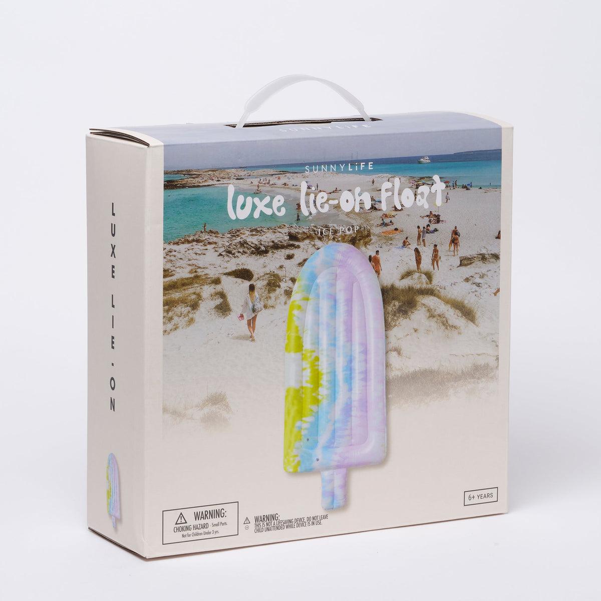 SunnyLife Luxe Lie-On Float, Ice Pop Tie Dye - shopnurseryrhymes