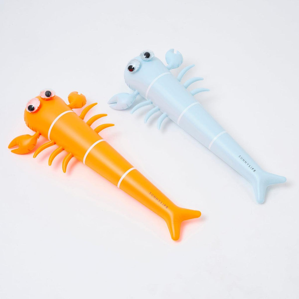 SunnyLife Kids Inflatable Noodle, Sonny the Sea Creature Neon Orange - shopnurseryrhymes
