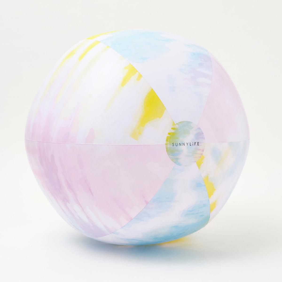 SunnyLife XL Inflatable Beach Ball, Tie Dye Sorbet - shopnurseryrhymes