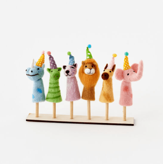 One Hundred 80 Degrees Party Animal Finger Puppet - shopnurseryrhymes