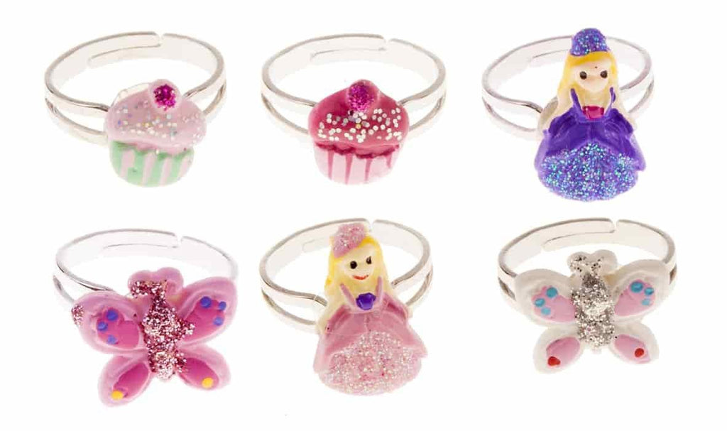 Creative Education Princess, Cupcake, & Butterfly Rings - shopnurseryrhymes