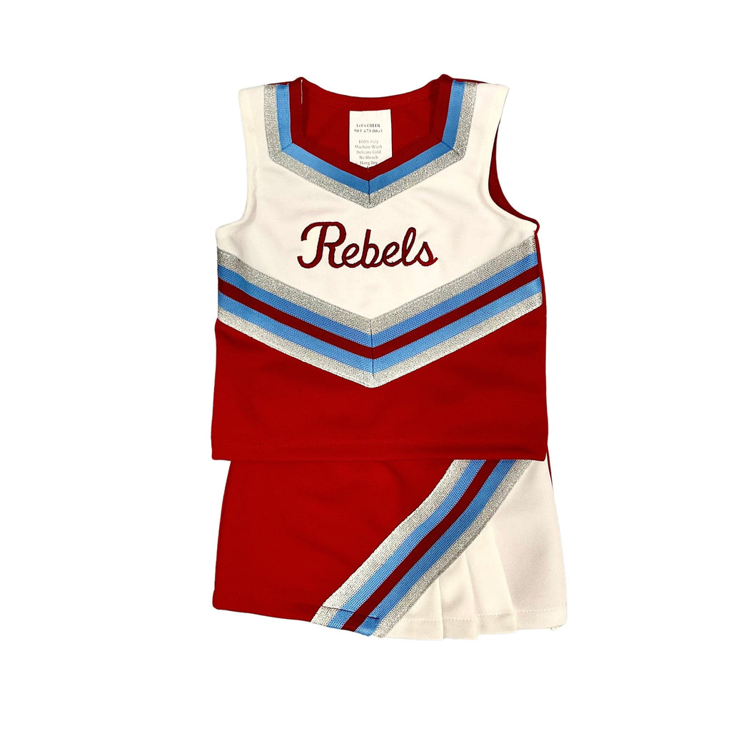 Red Rebels Cheerleader Uniform - shopnurseryrhymes