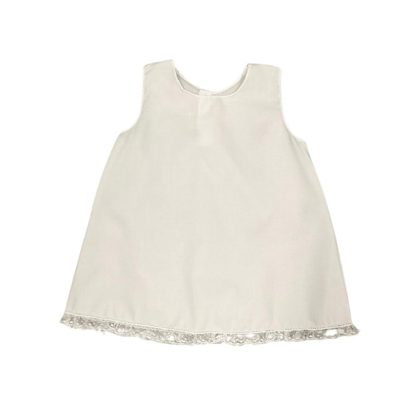 Monogram Elegance White Heirloom Slip - shopnurseryrhymes