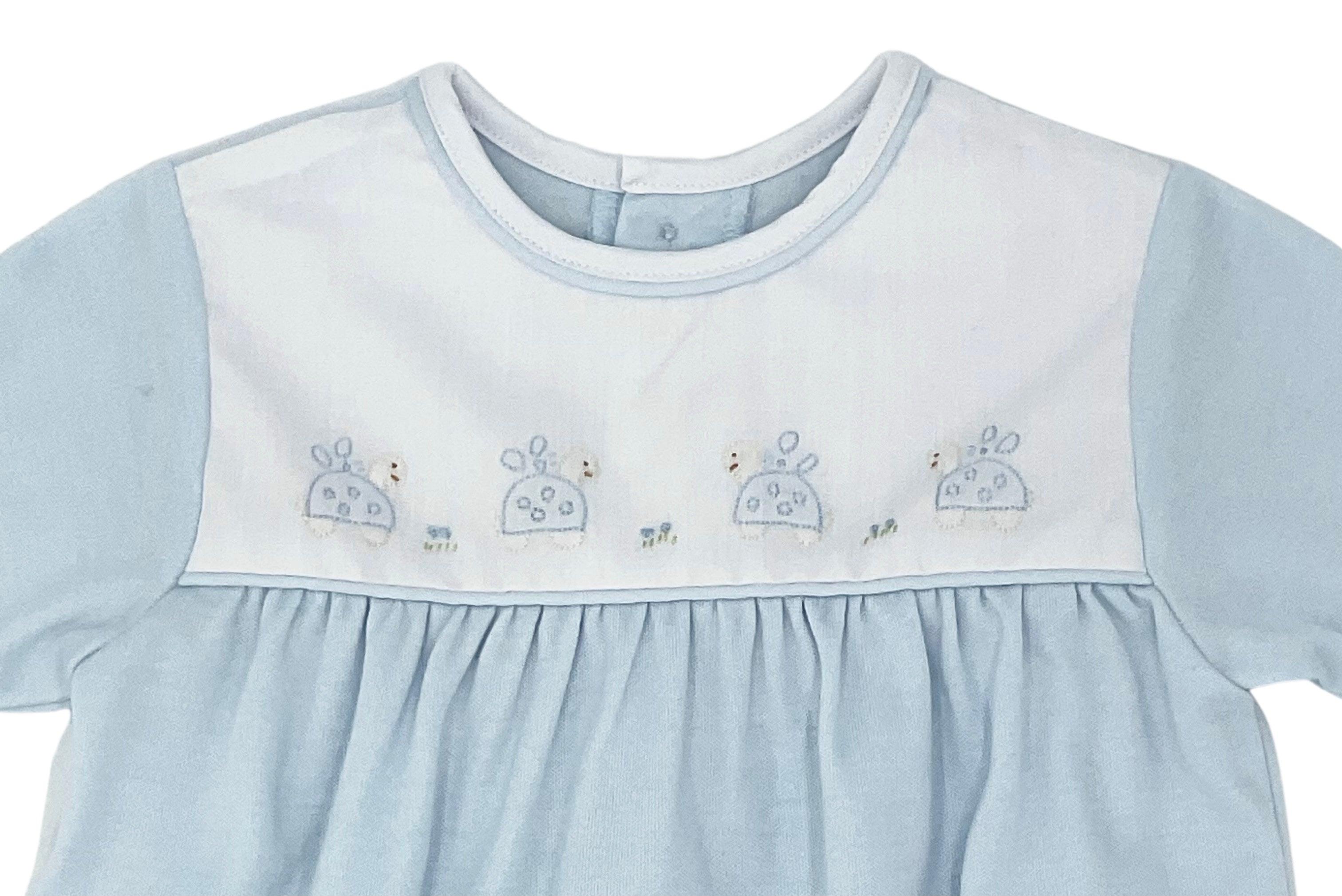 Auraluz Blue Knit Turtle Sack Gown - shopnurseryrhymes