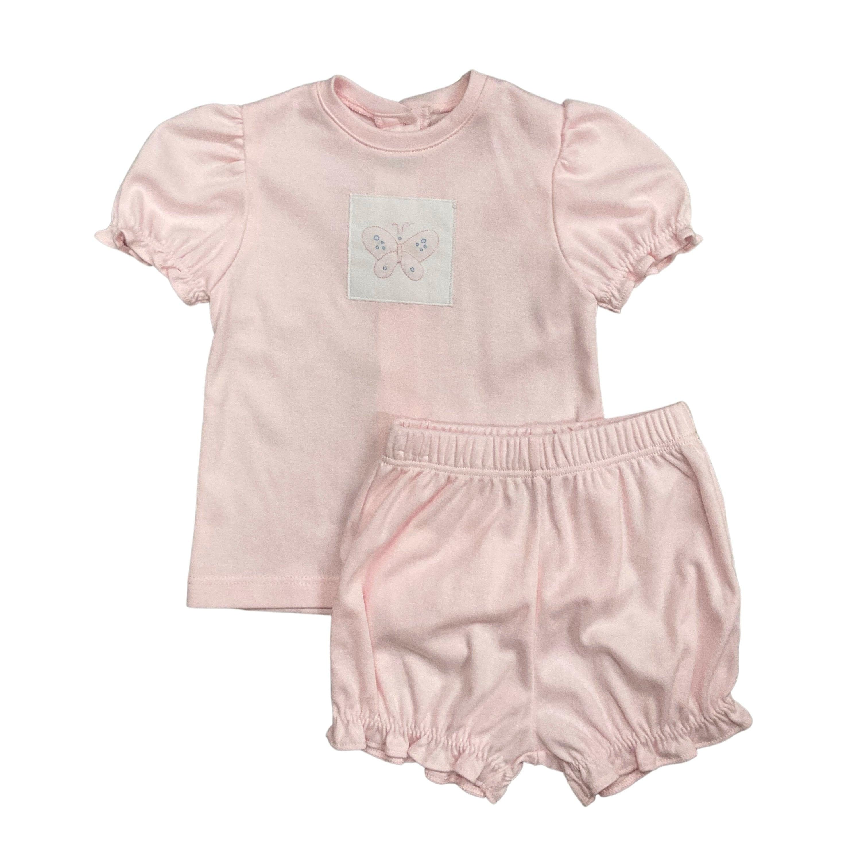 Auraluz Pink Knit Butterfly 2 Piece Set - shopnurseryrhymes