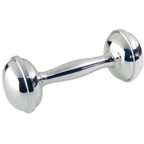 Salisbury Sterling Dumbbell Rattle - shopnurseryrhymes