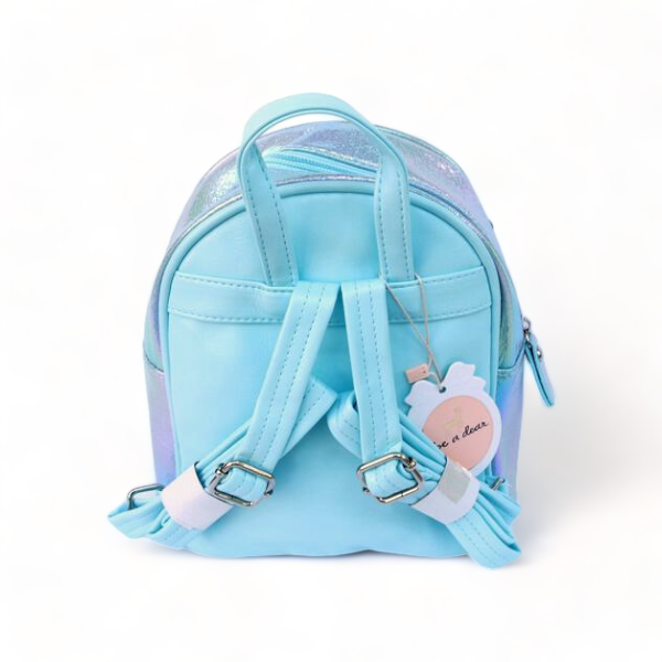 Doe A Dear Butterfly Iridescent Backpack, Blue