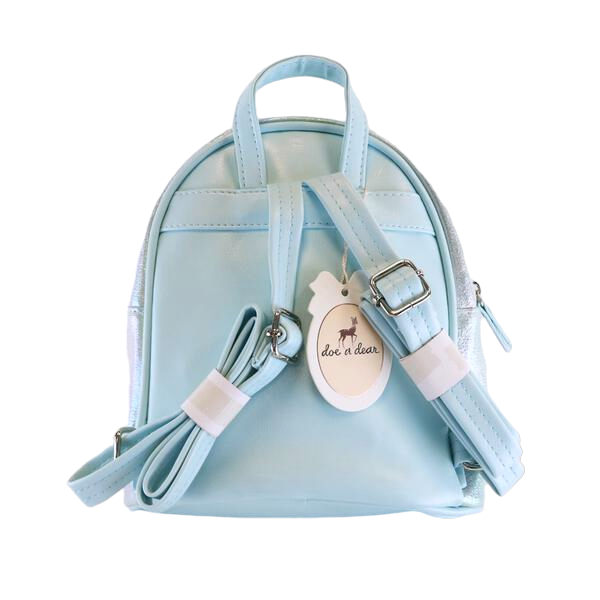 Doe A Dear Bunny Iridescent Backpack, Blue