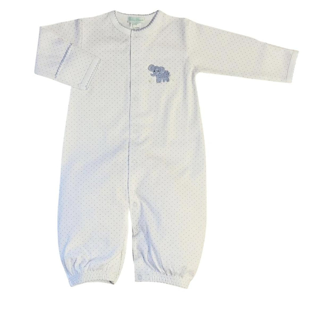 Baby Threads Blue Elephant Converter Gown - shopnurseryrhymes