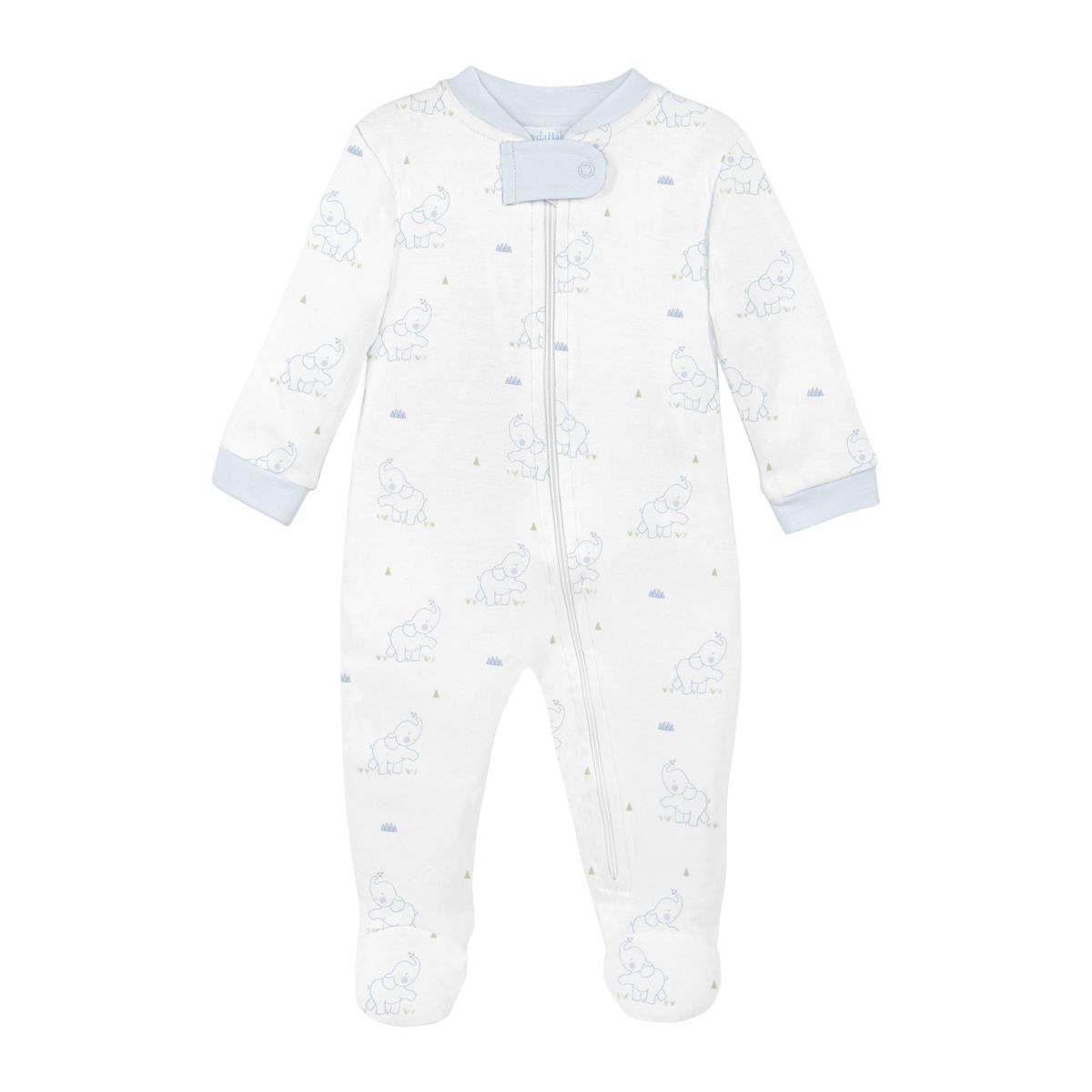 LydaBaby Baby Elephant Zipper Footie