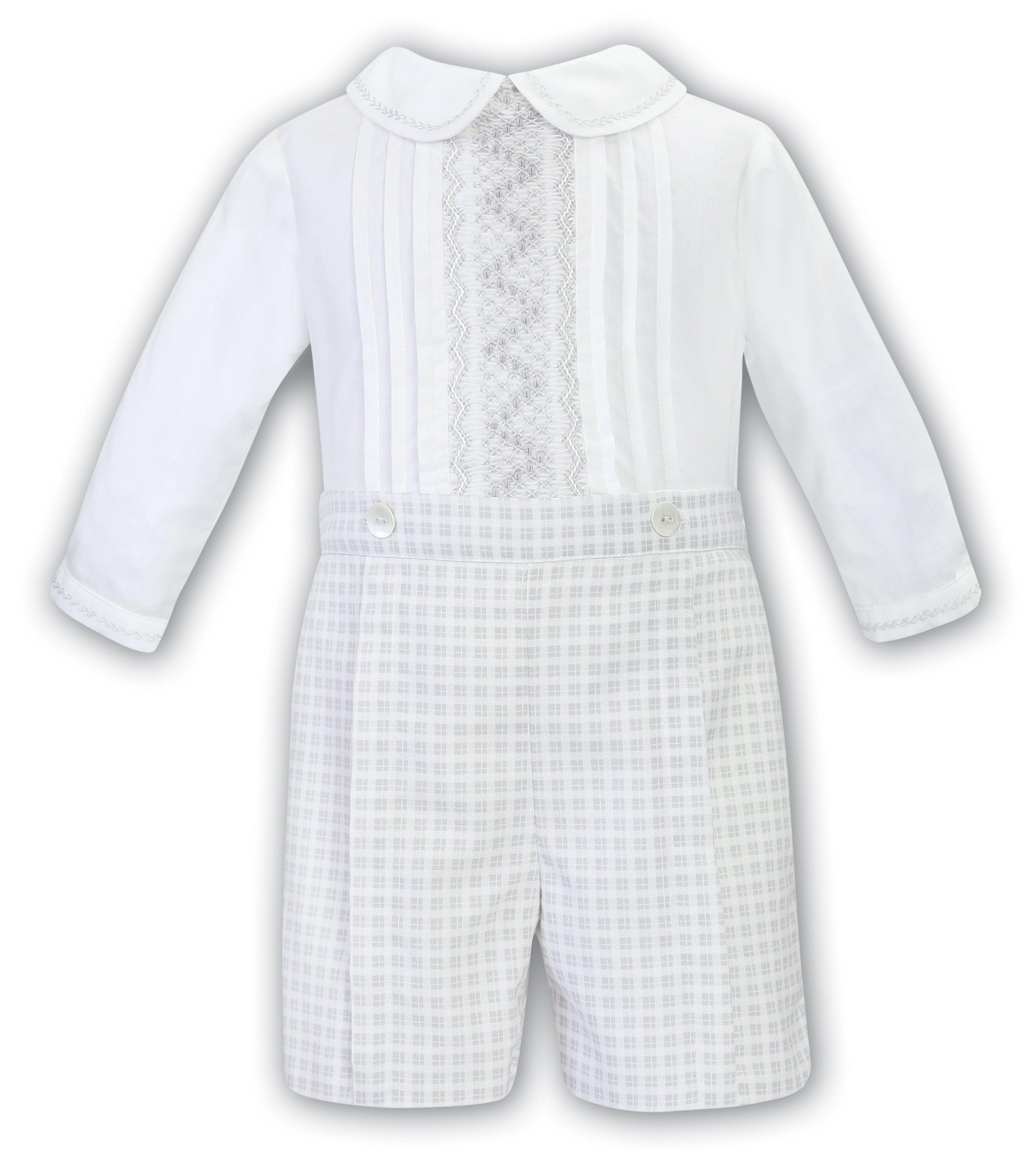 Sarah Louise Gray Smocked Bobby Suit - shopnurseryrhymes