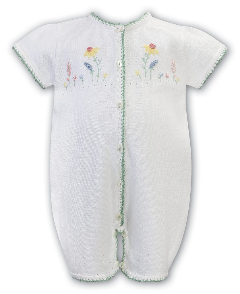 Sarah Louise Floral All In One, Ivory/Green