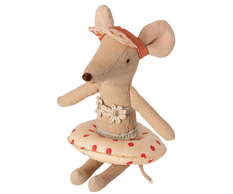 Maileg Small Mouse Float, Red Dot - shopnurseryrhymes