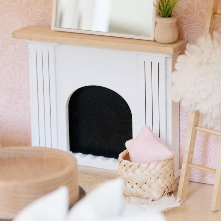 Macy Mae Dollhouse Valencia Arched Fireplace