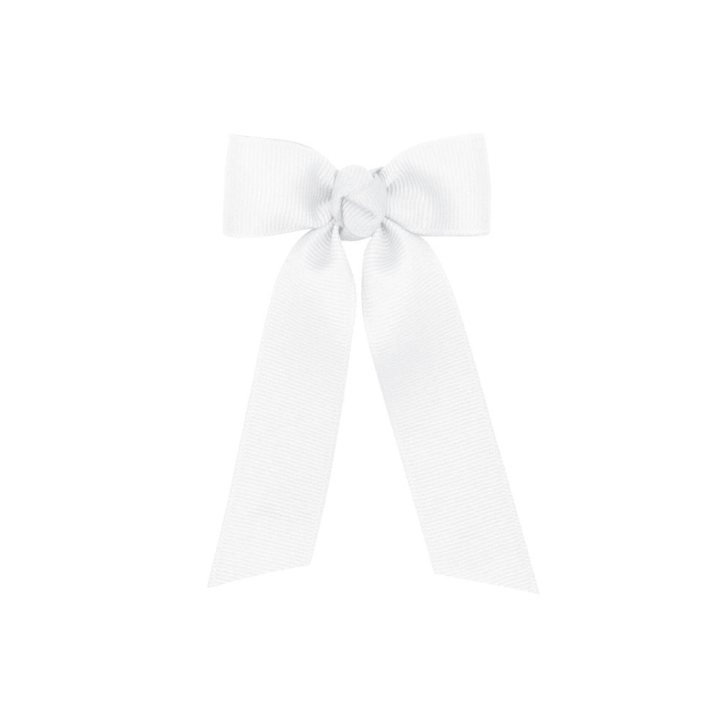 Wee Ones Tiny Grosgrain Bowtie with Knot Wrap and Streamer Tails