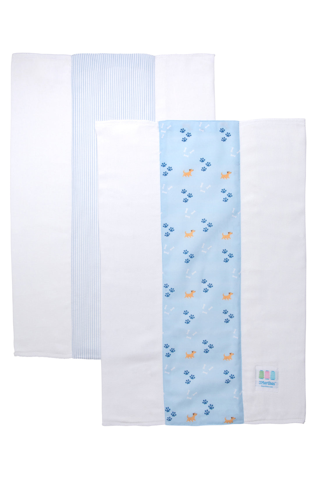 3 Martha's Puppy Burp Cloth Set