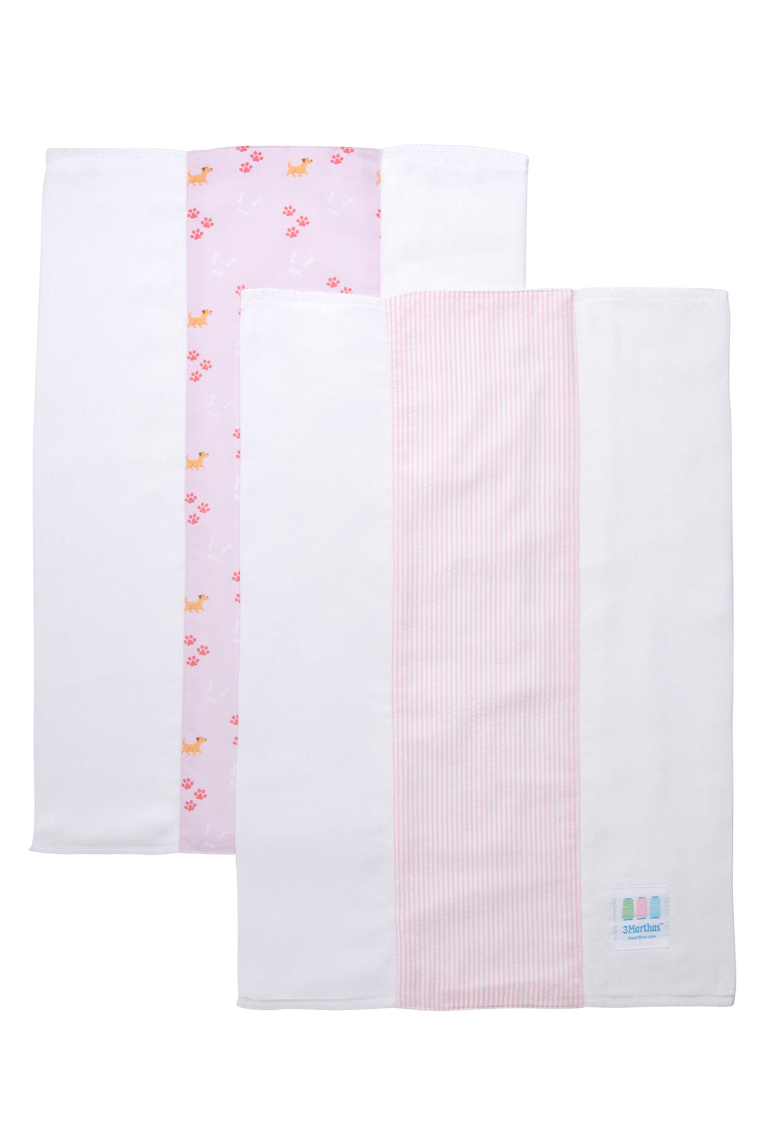 3 Martha's Puppy Burp Cloth Set
