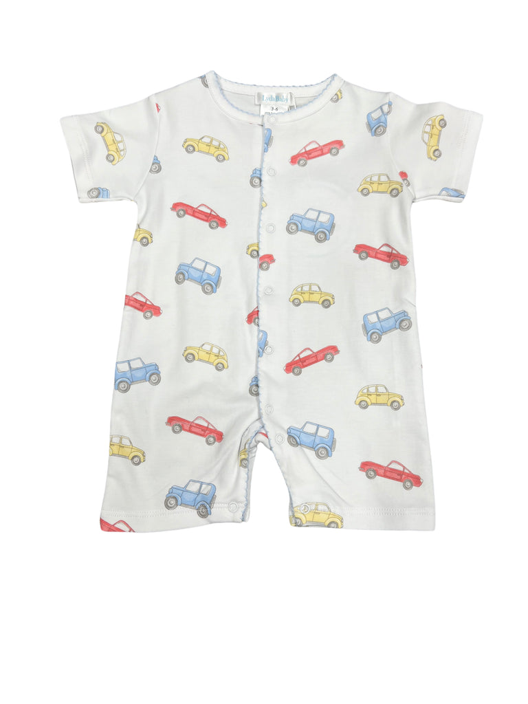 LydaBaby Watercolor Cars Romper