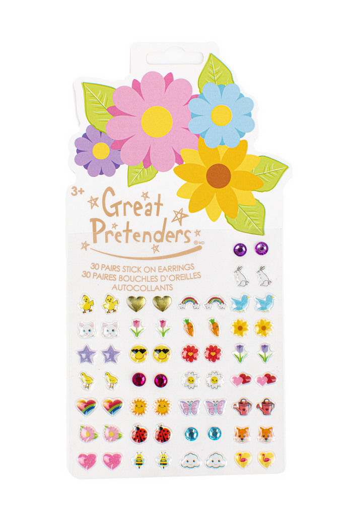 Creative Education Spring Flowers Sticker Earrings