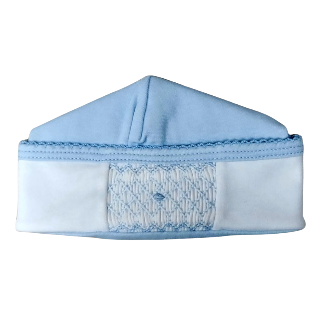 Baby Threads Classic Blue Collection Smocked Hat