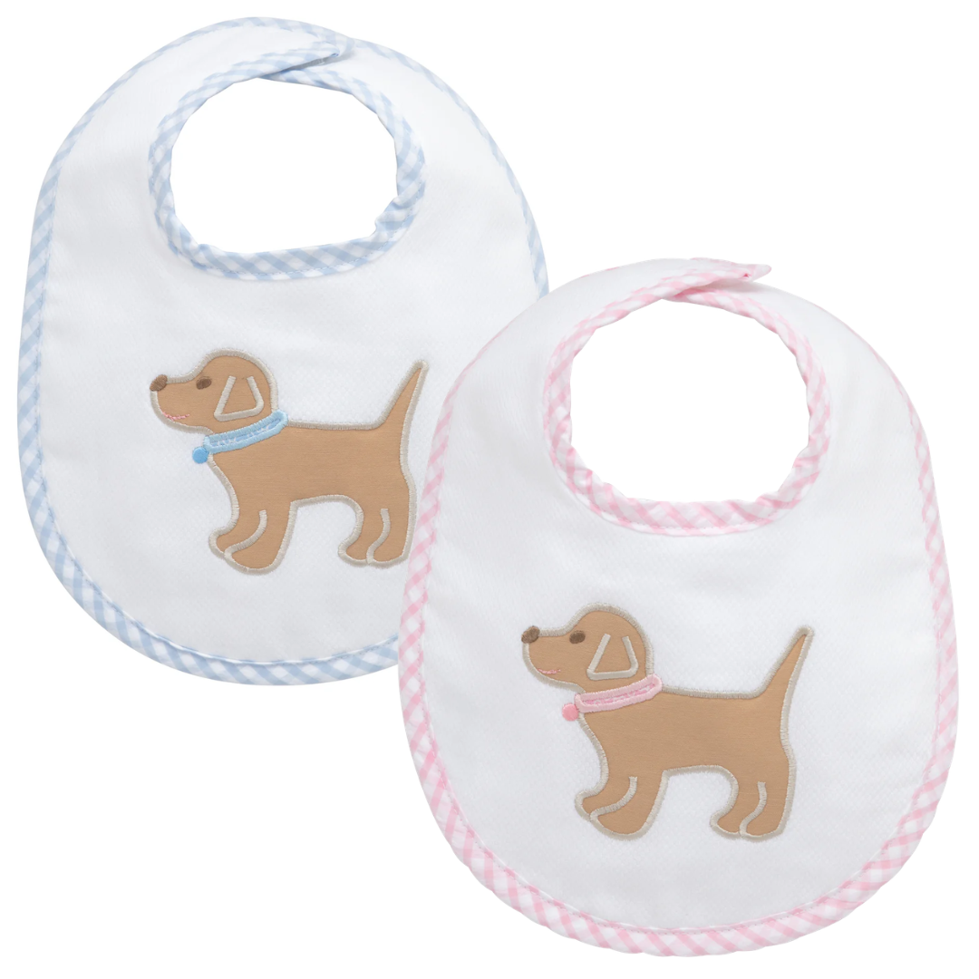 3 Martha's Puppy Applique Basic Bib