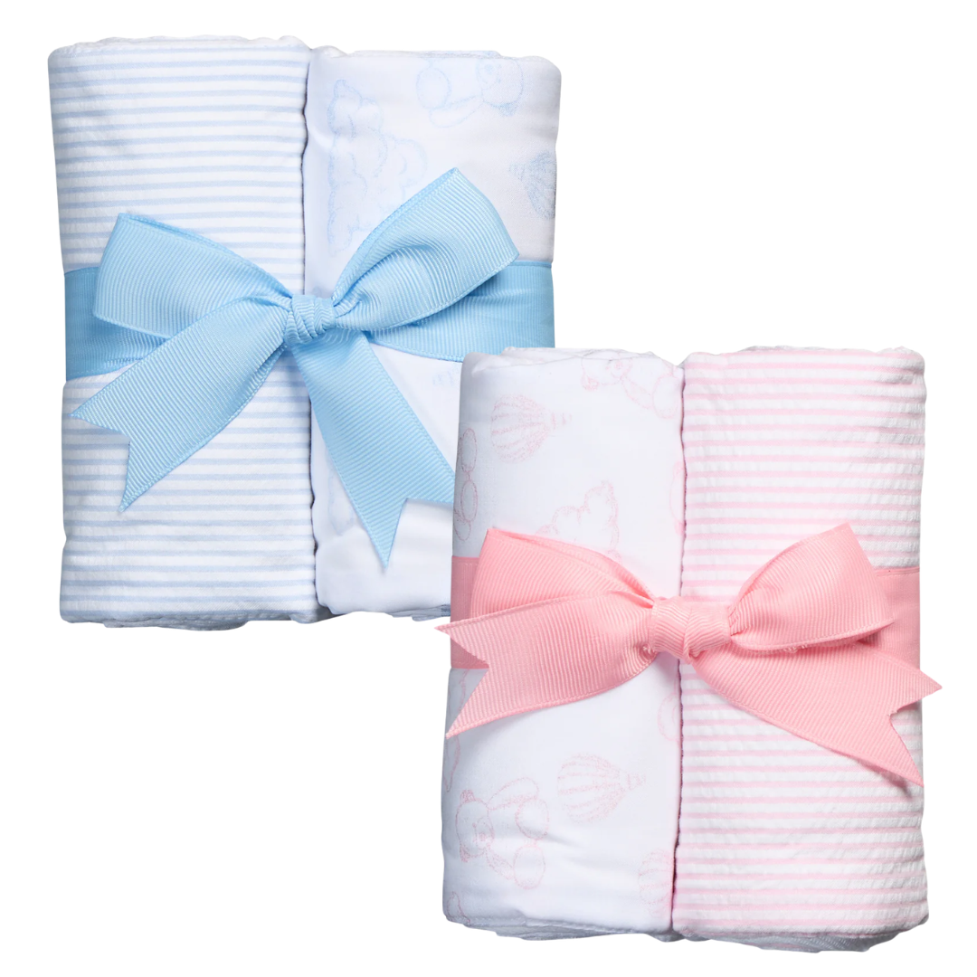 3 Martha's Teddy Bear Set of Two Burps
