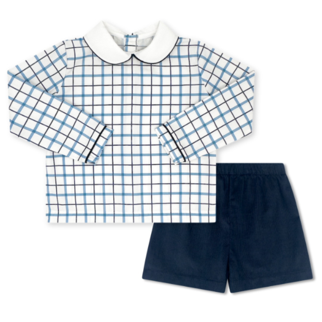 Lullaby Set Sibley Short Set, Heritage Check