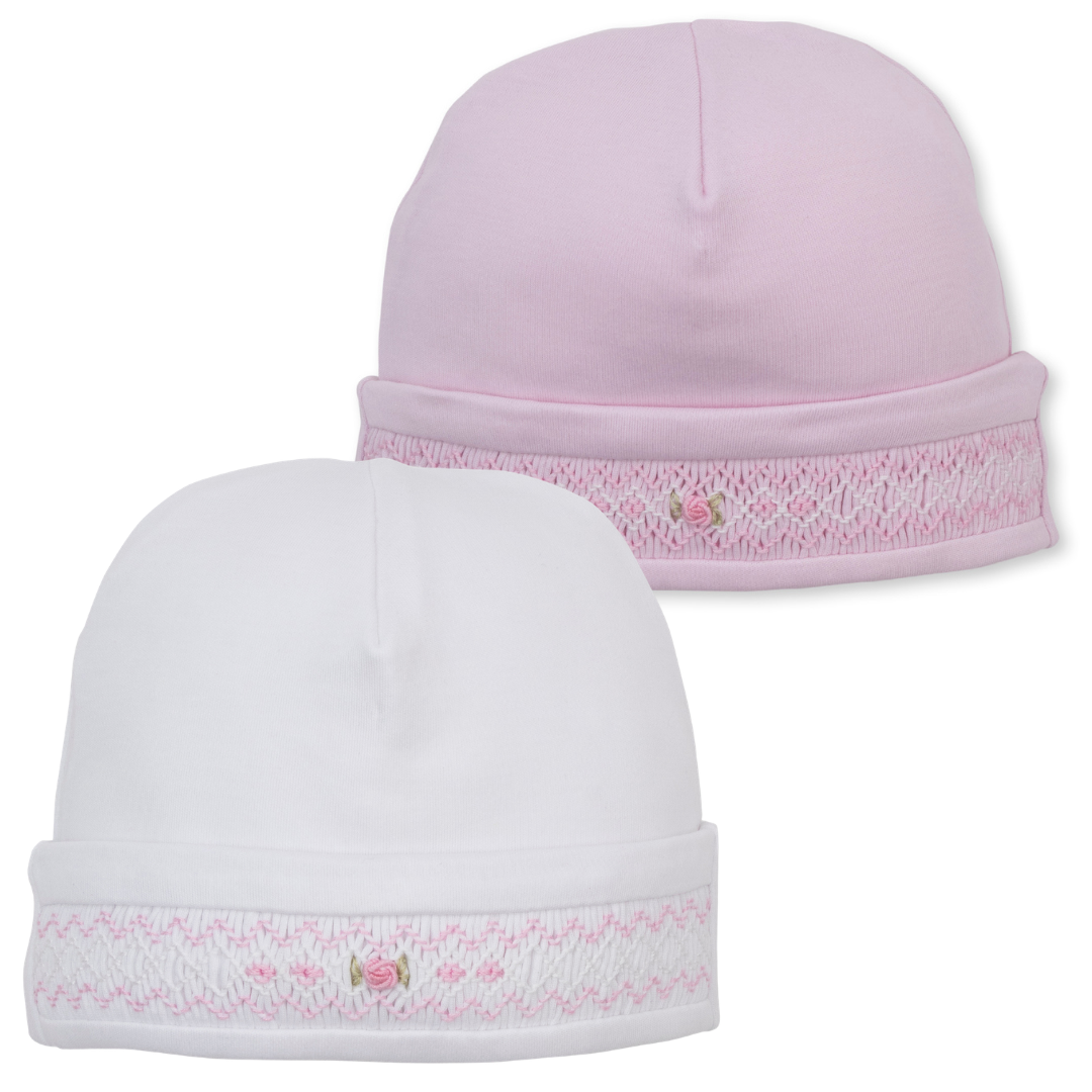 Kissy Kissy Hat with Hand Smocking & Bullion Embroidery