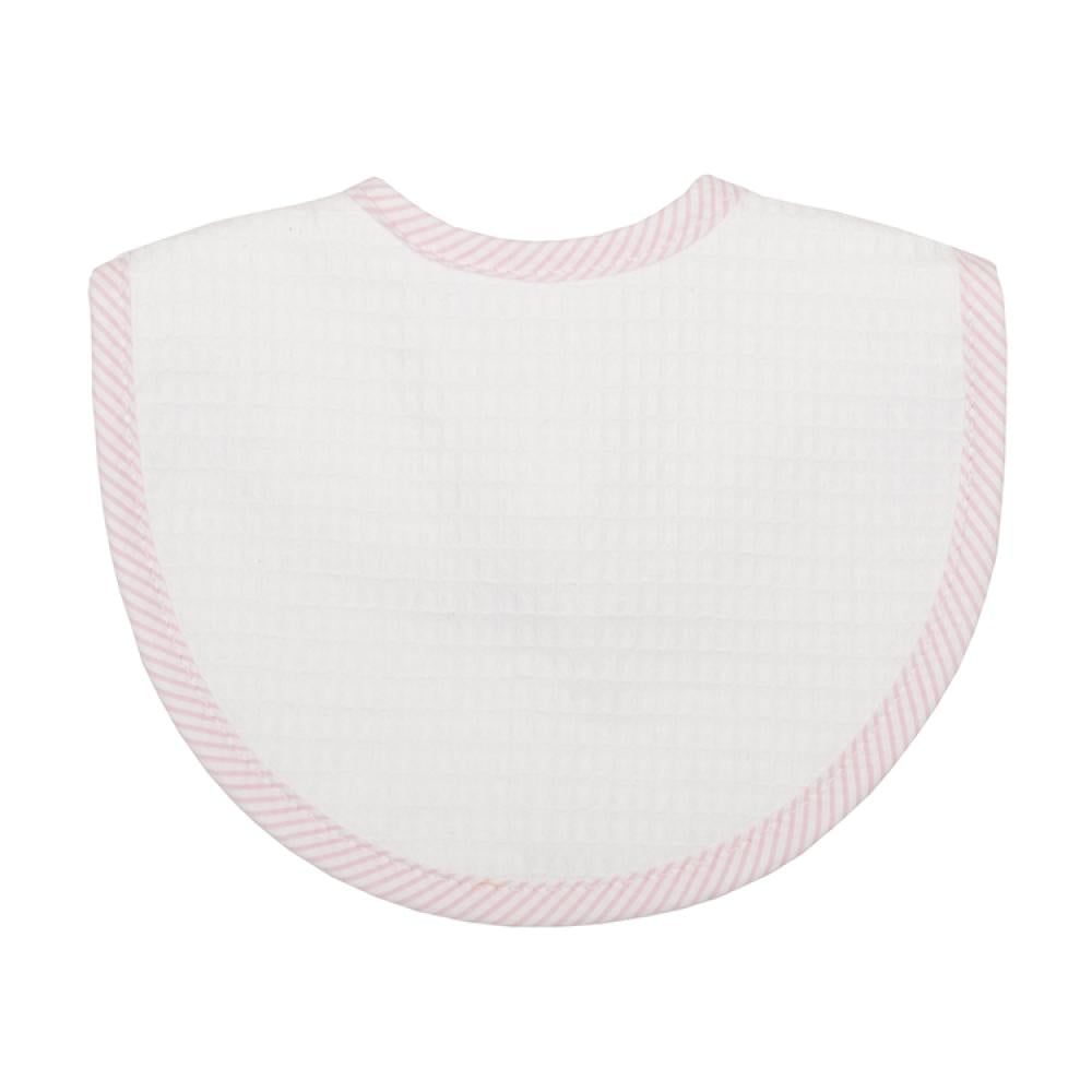 3 Martha's Pique Seersucker Stripe Bib