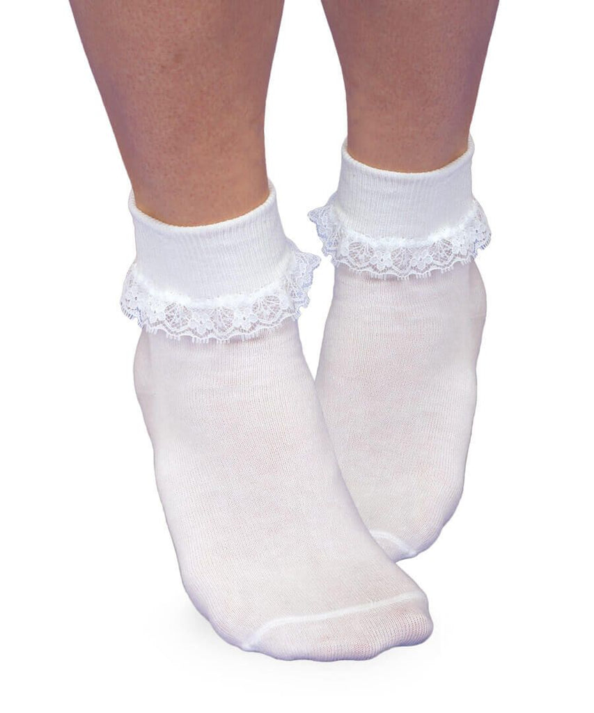 Jefferies 2171 Simplicity Lace Turn Cuff Socks