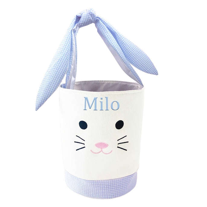 Bits & Bows Bunny Basket, Blue