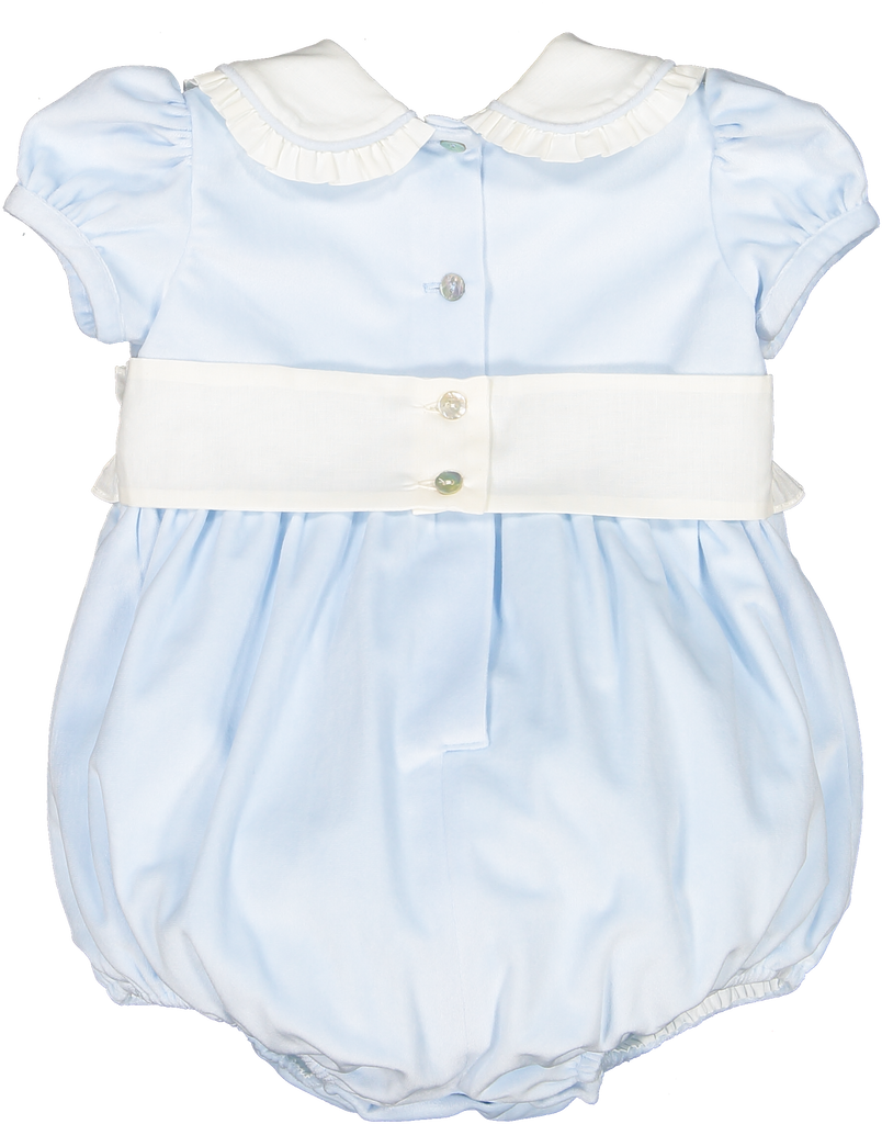 Sal & Pimenta Pastel Blue Velvet Romper