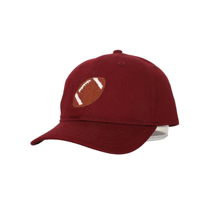 Little Kideauxs Football Hat, Maroon