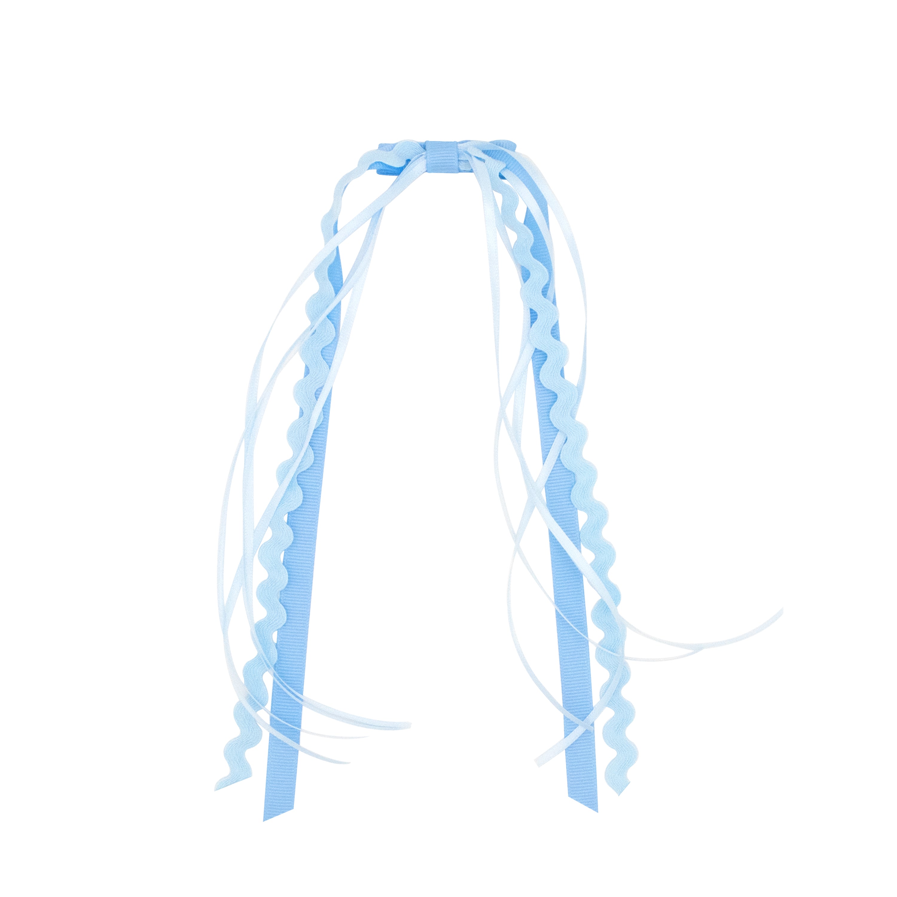 Wee Ones Grosgrain & Ric-Rac Ribbon Streamer Hair Clip