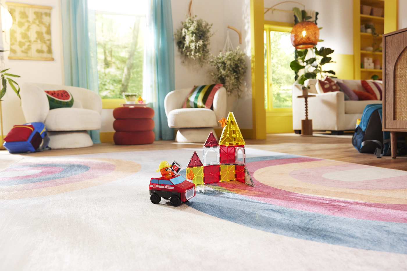 Magna-Tiles Fire Rescue, 27 Piece Set