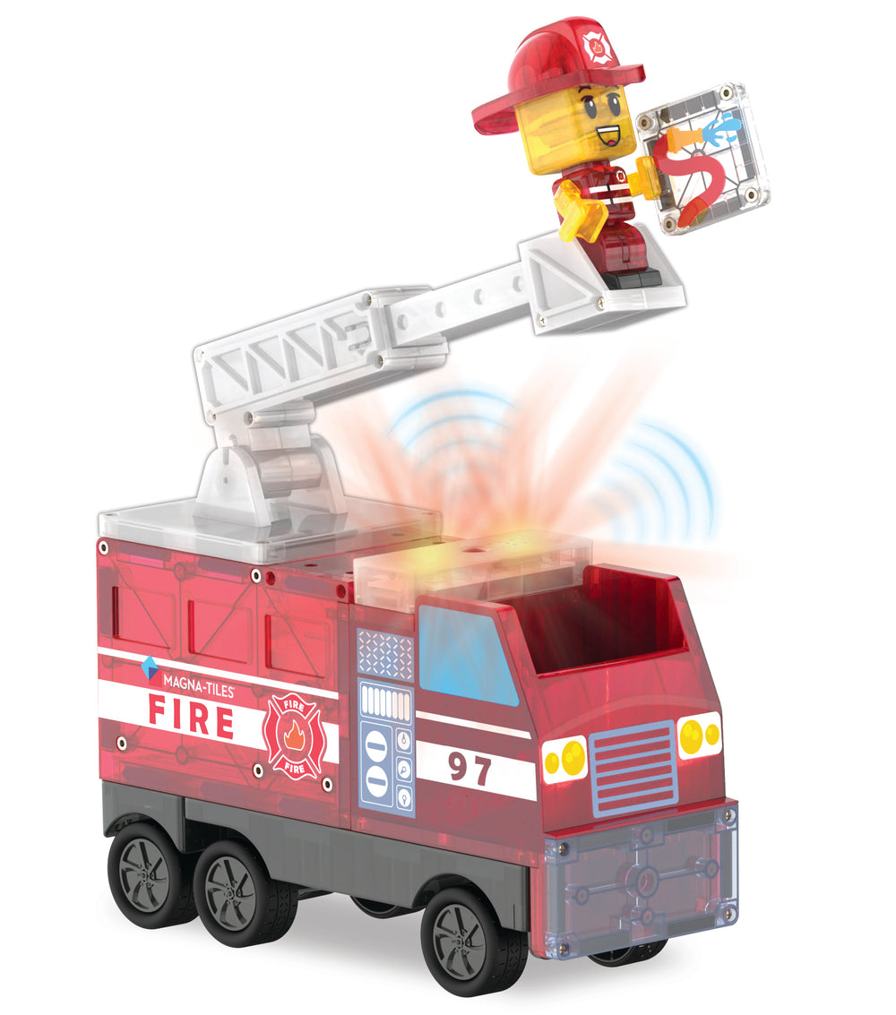 Magna-Tiles Fire Station, 50 Piece Set