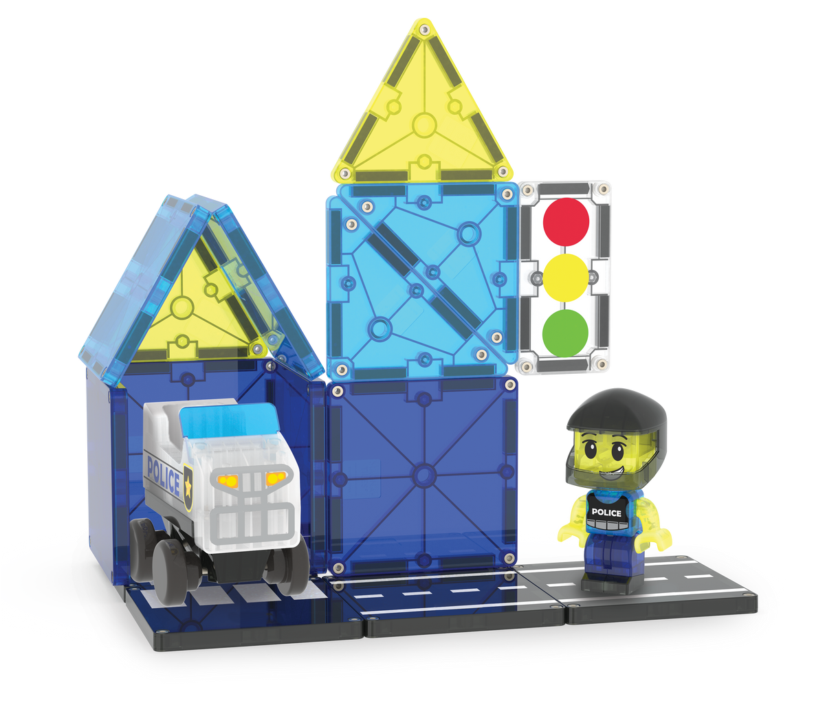 Magna-Tiles Police Patrol, 20 Piece Set