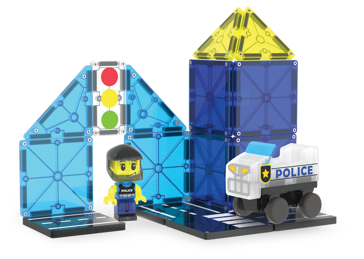 Magna-Tiles Police Patrol, 20 Piece Set