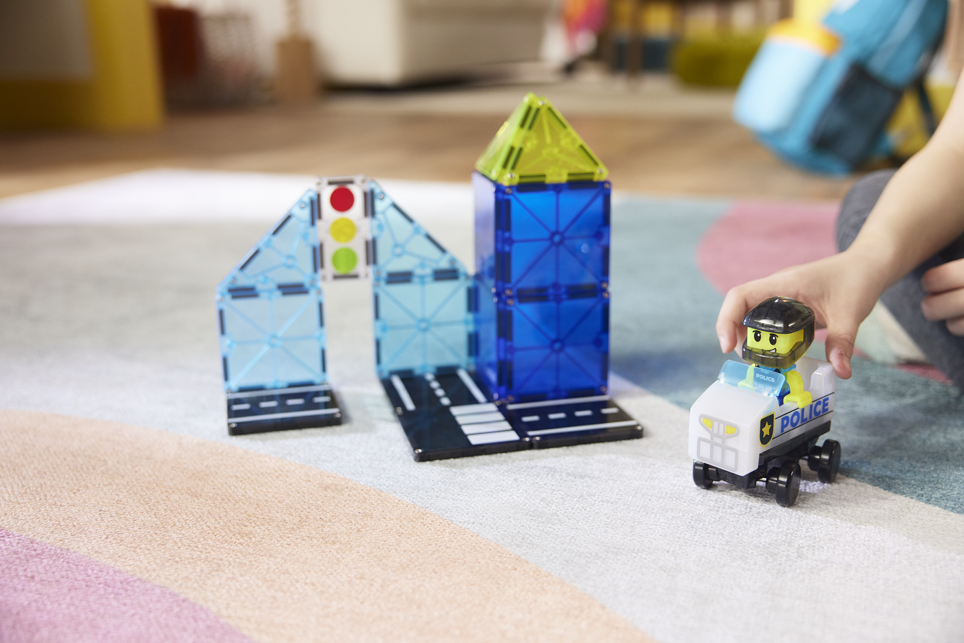 Magna-Tiles Police Patrol, 20 Piece Set