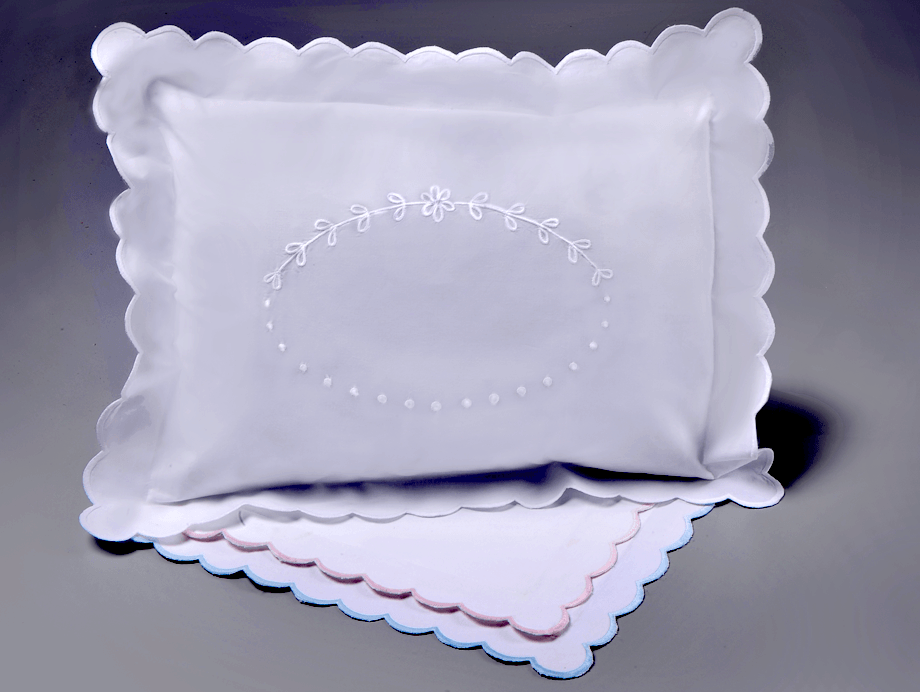 Edward Boutross Monogram Crest Pillow, 12x16 - shopnurseryrhymes