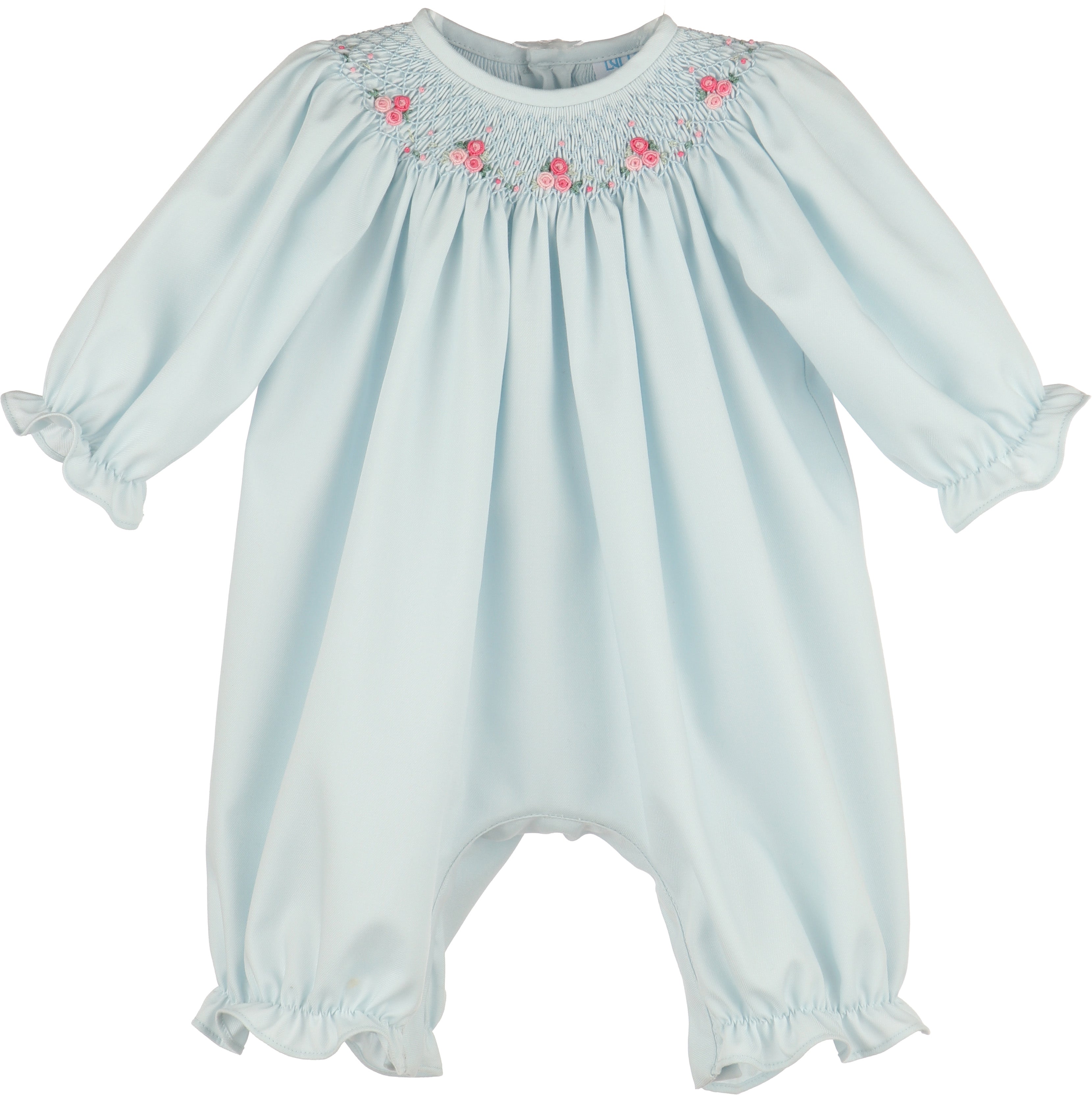 Luli & Me Welcome Home Waves Smock Bubble, Blue