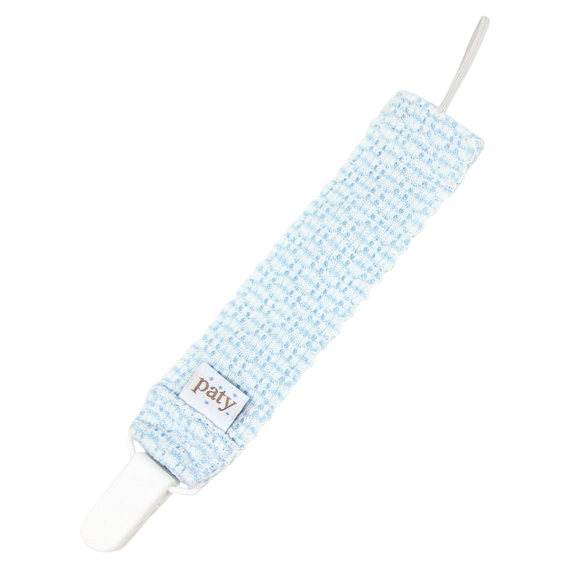 Paty Colored Knit Pacifier Clip