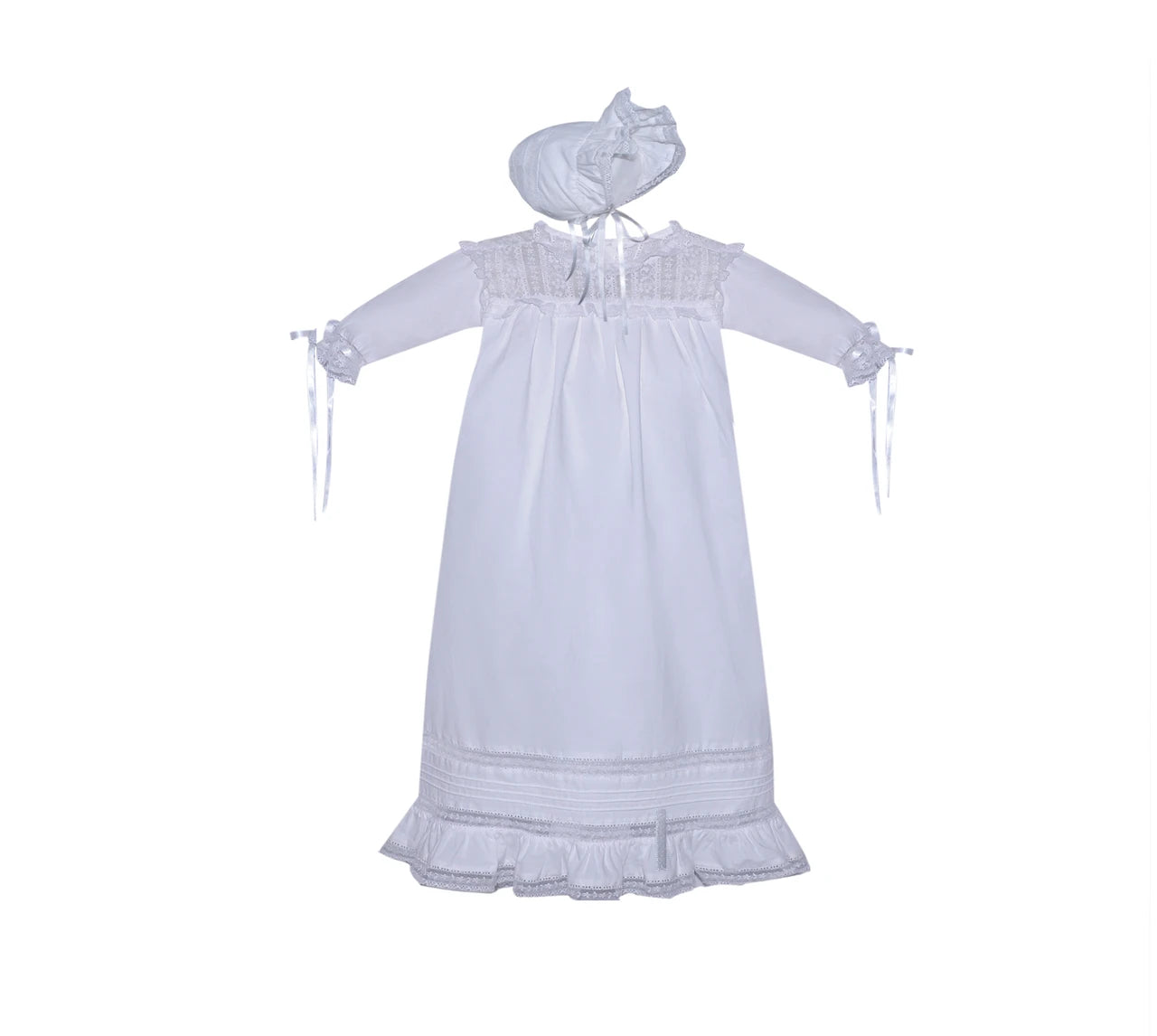 Baby Sen White Sage Christening Gown