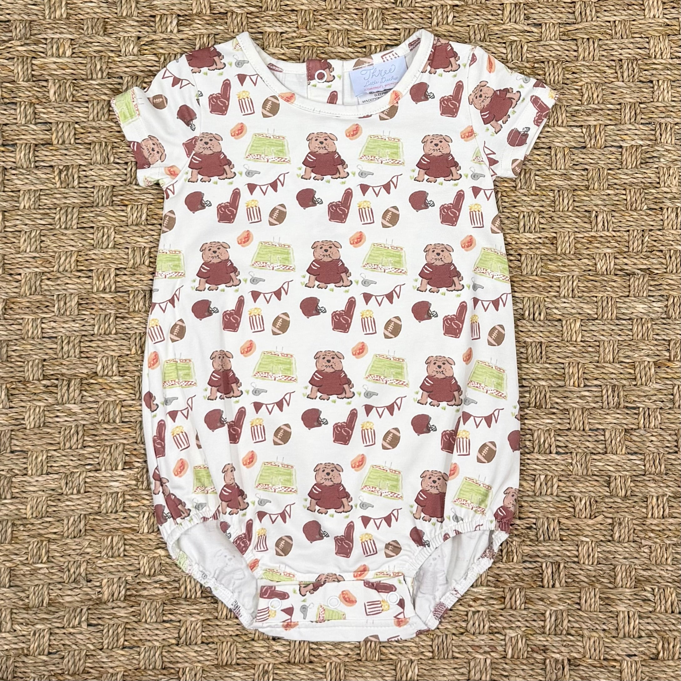 Three Little Ducks Bates Bubble, Game Day Bulldog