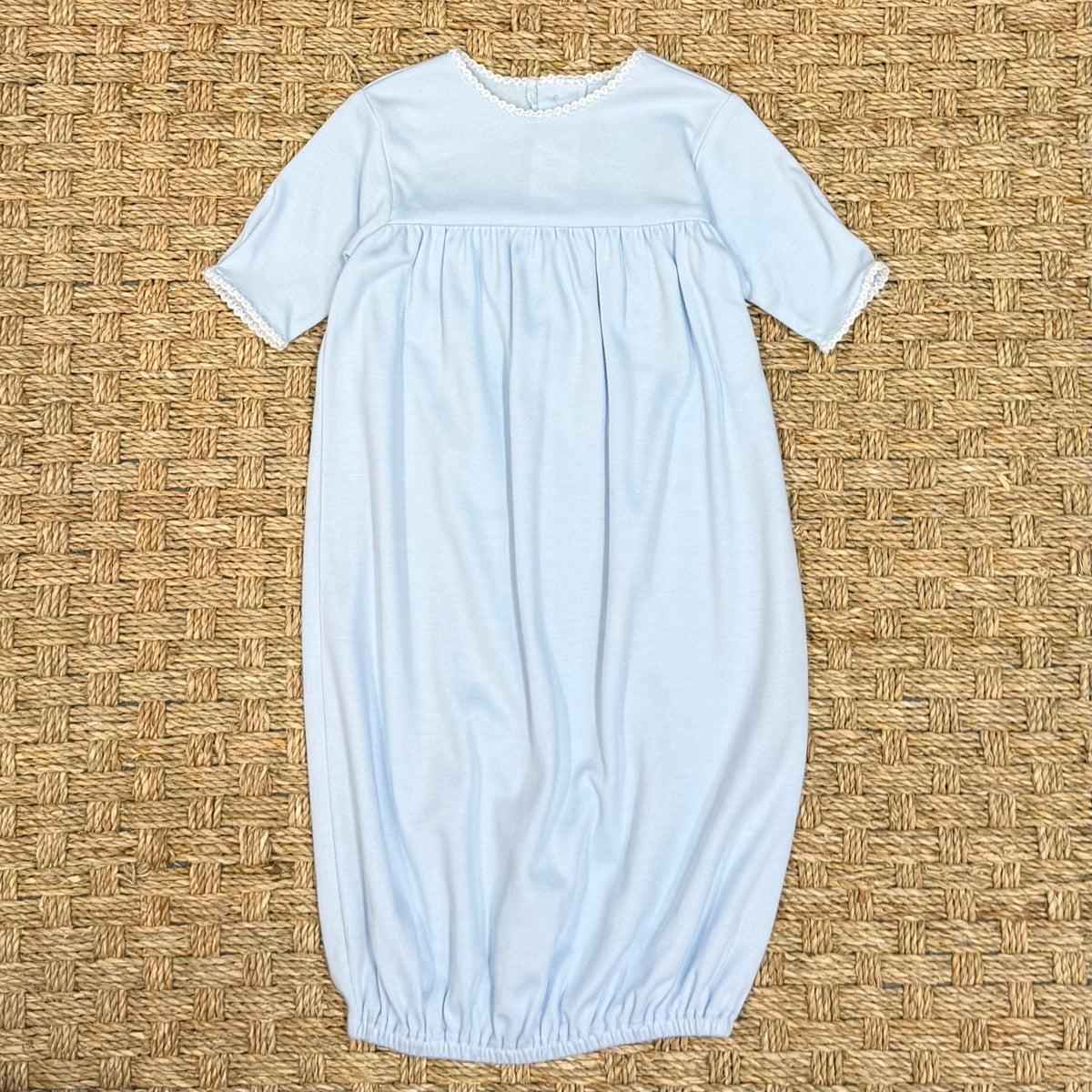 Auraluz Blue & White Knit Saque