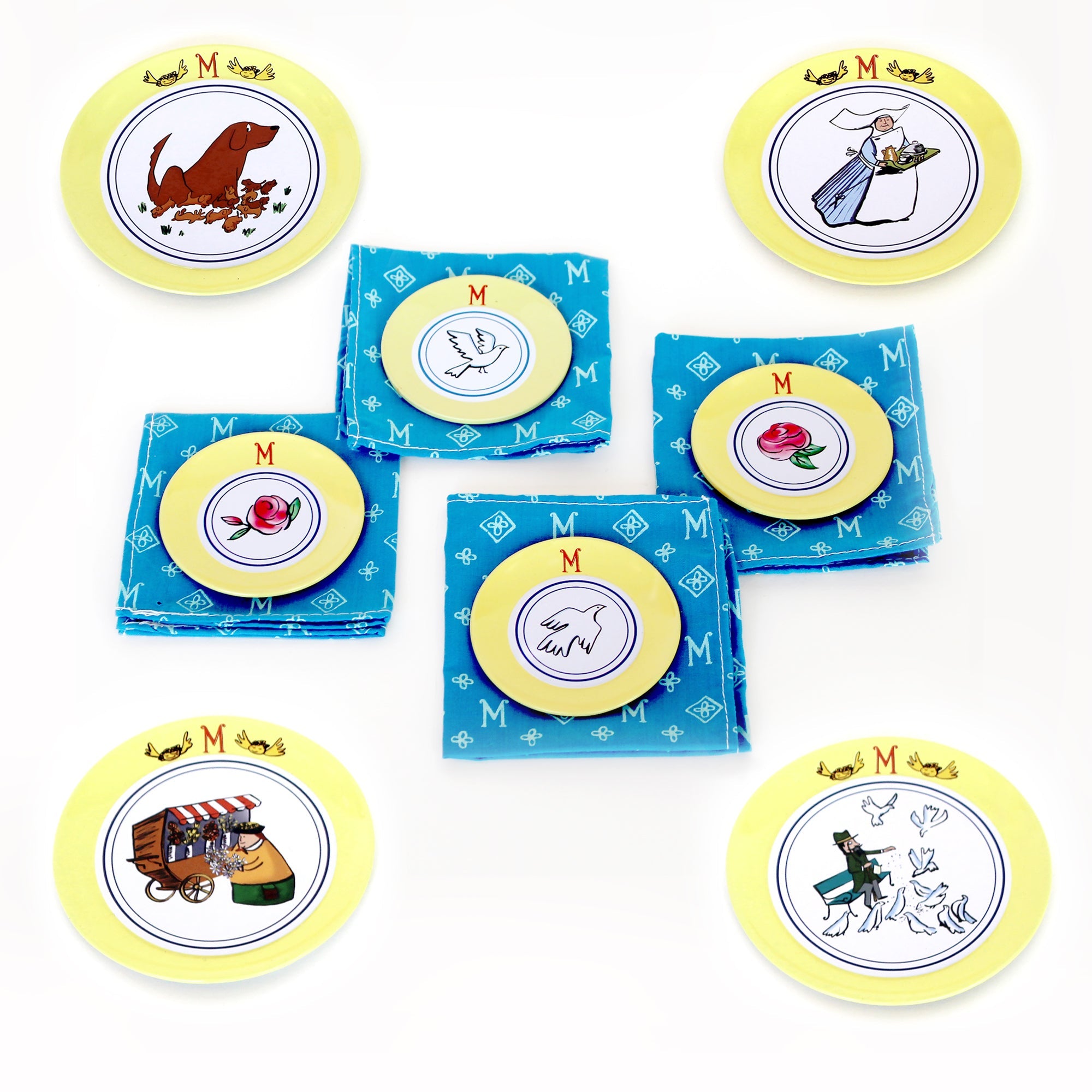 Yottoy Classic Madeline Tin Tea Set Toy