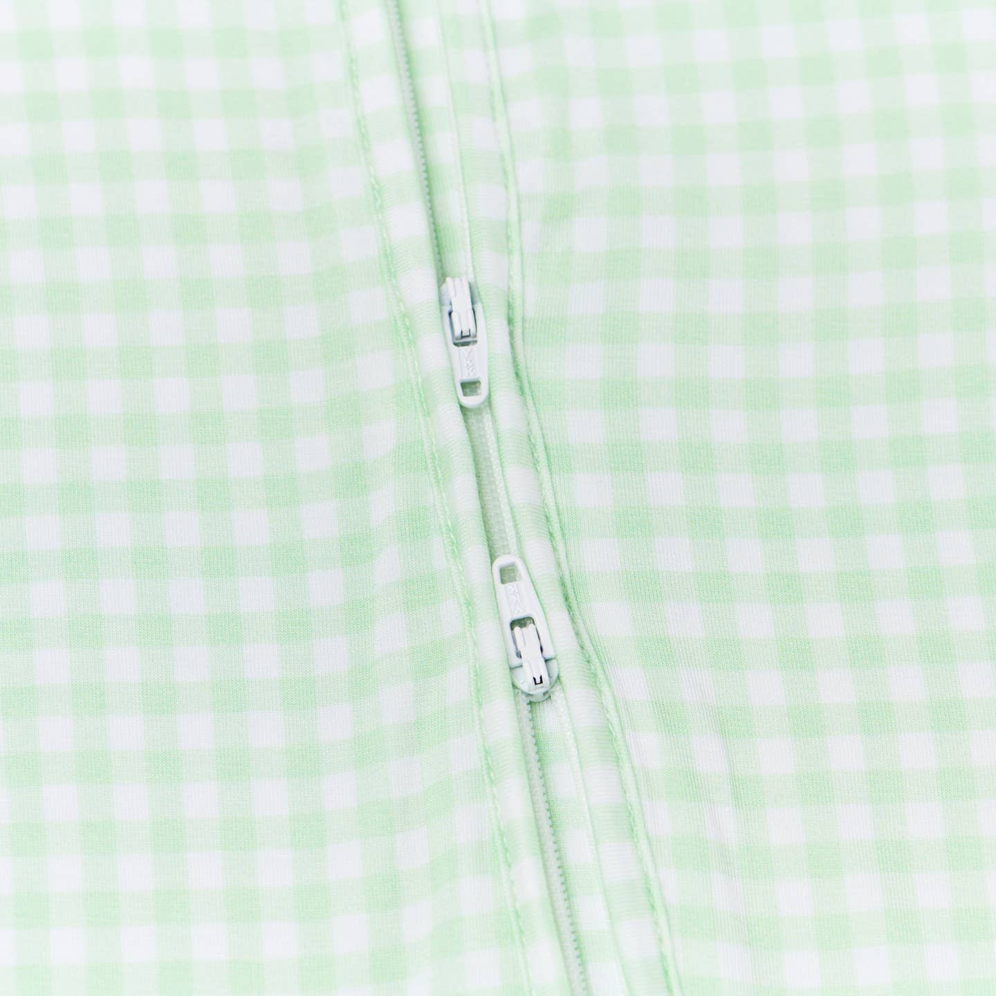 Motette Pistachio Gingham Bamboo Sleeper