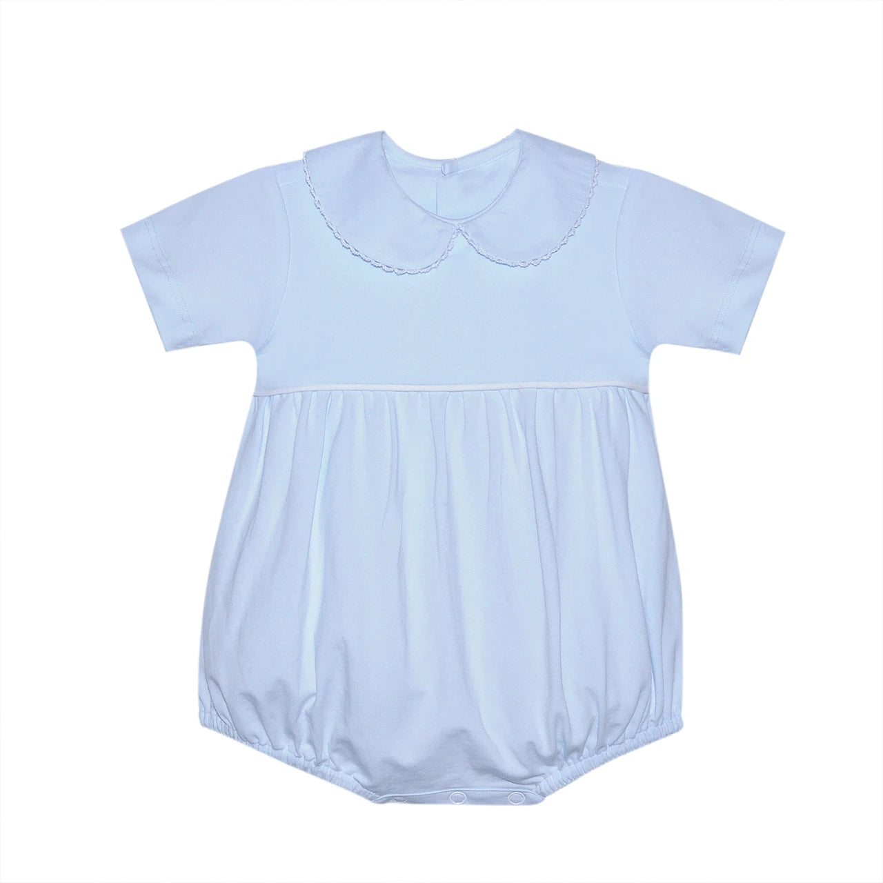 Baby Sen Brady Bubble, Blue with White Picot