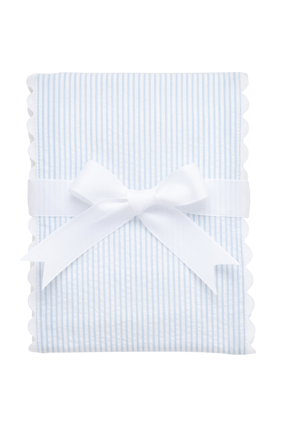 3 Martha's Seersucker Stripe Fancy Fabric Burp